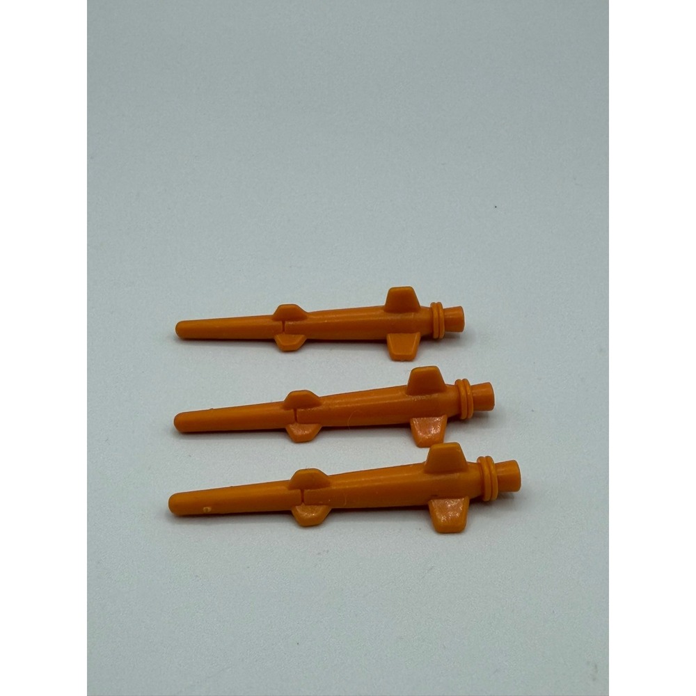 VTG 1989 G.I. Joe Thunderclap Small Missile Set (3) - Orange ARAH Hasbro Part